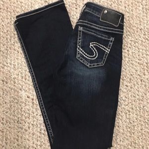 Silver jeans Suki bootcut dark wash 24” long